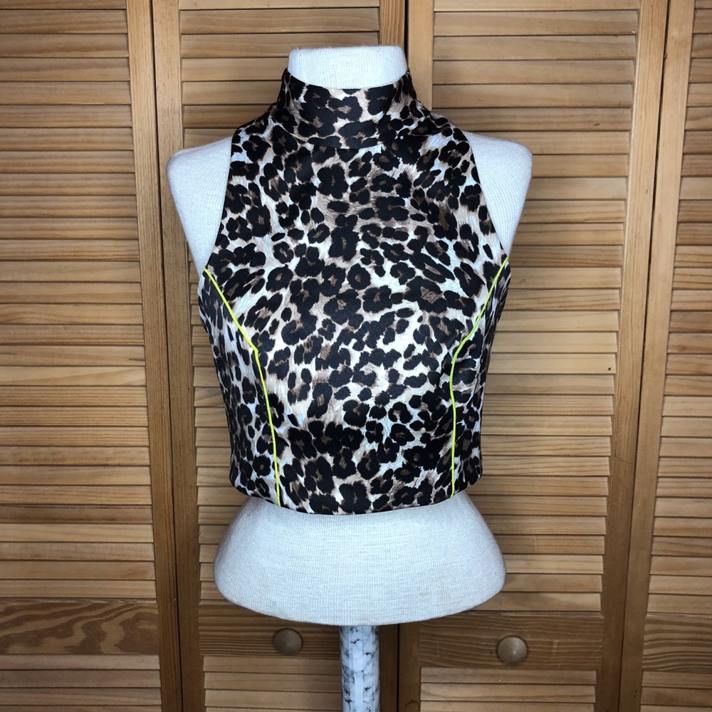 Leopard Naven Mockneck Vest M Tank